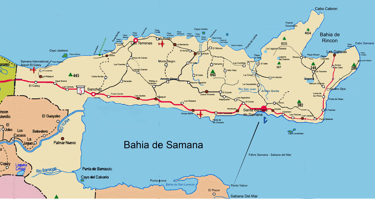 Flughäfen Dominikanische Republik Karte